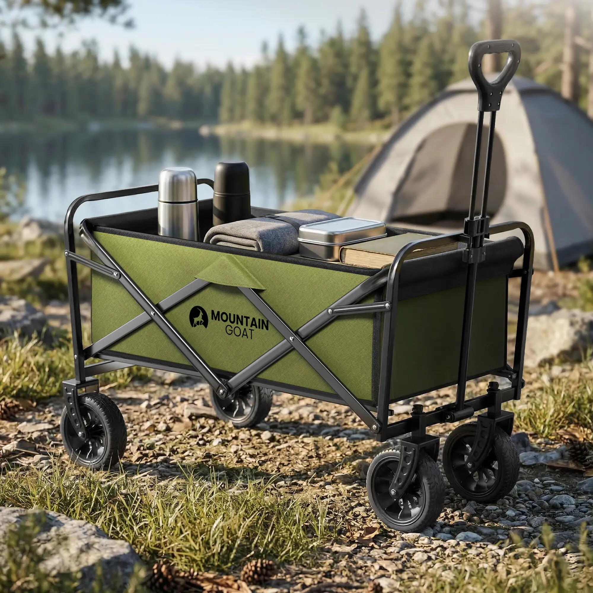 Strand & Outdoor Bollerwagen Faltbar Transportwagen STANDARD Mountain Goat 2/14