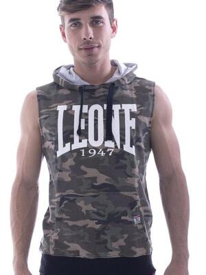 Felpa da uomo Leone 1947 Apparel smanicata con cappuccio