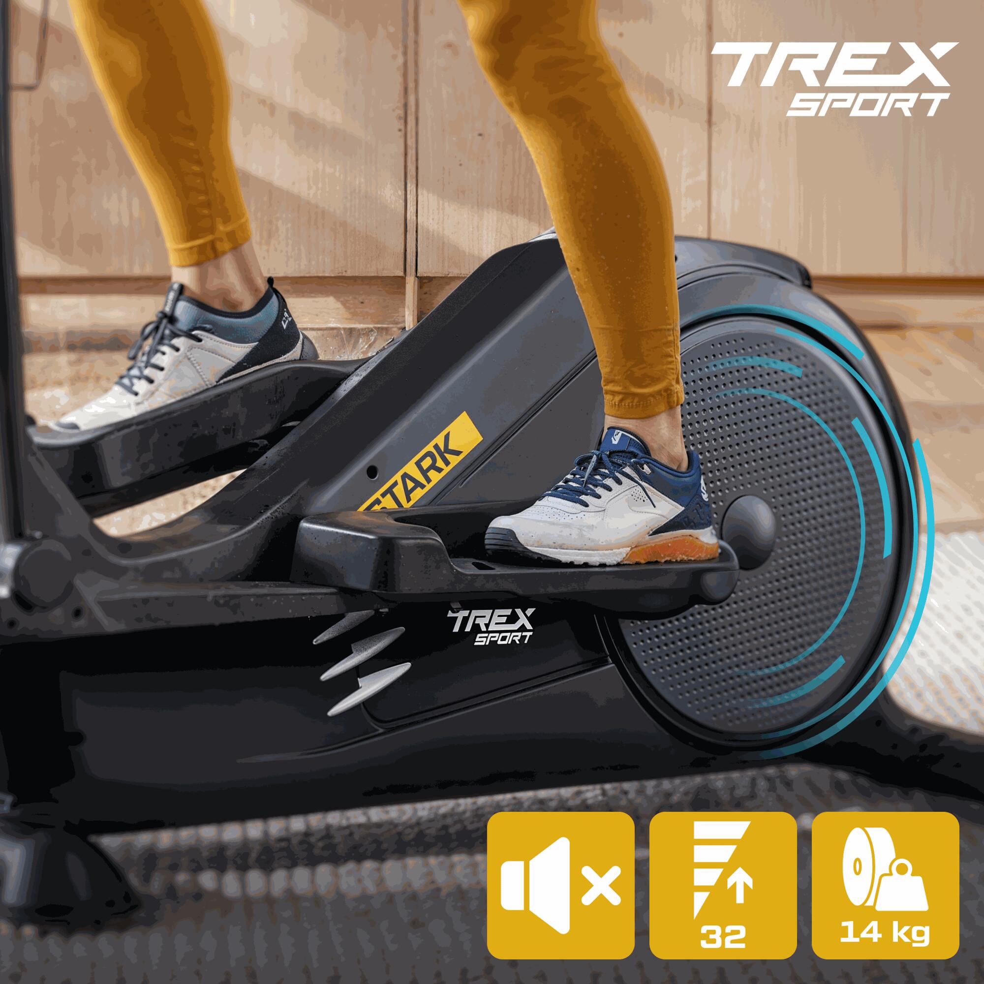 Elektromagnetische crosstrainer Trex Sport STARK 14 kg 135 kg 3/7