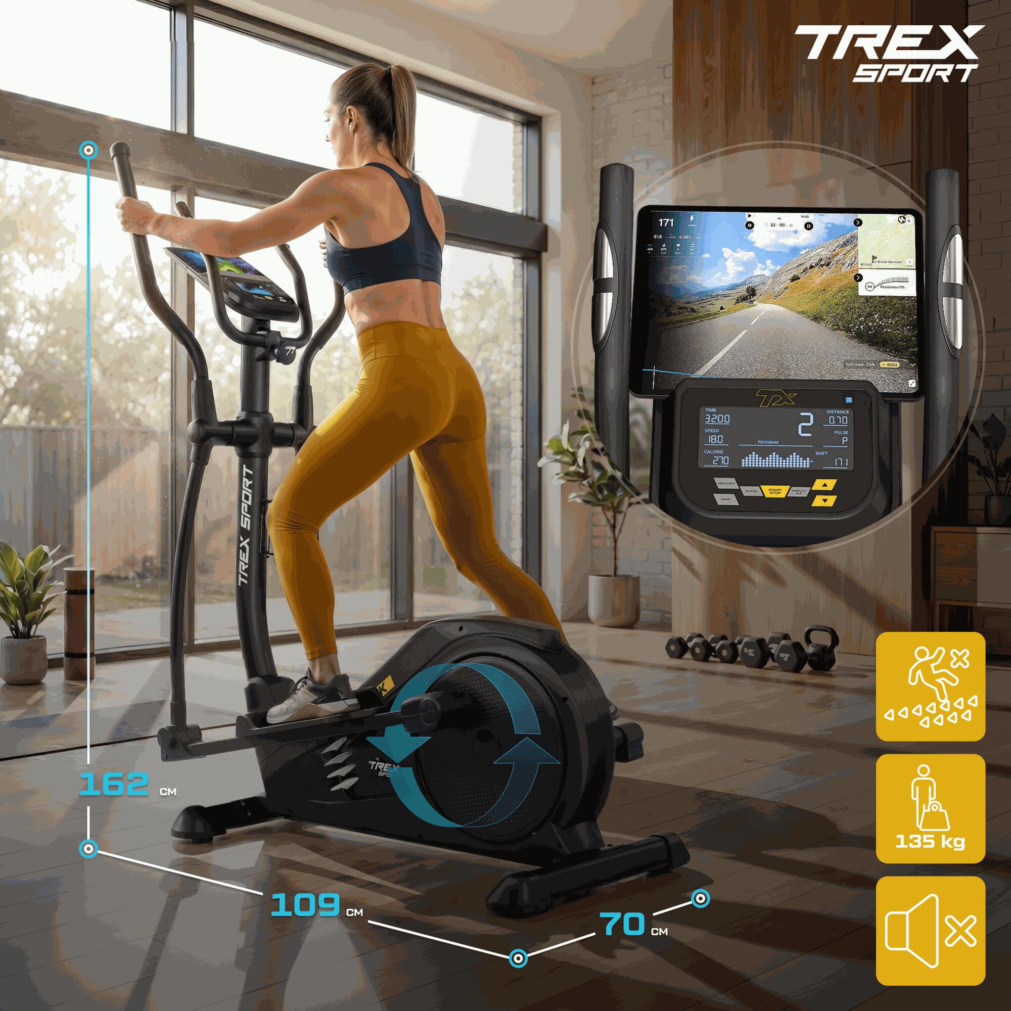 Elektromagnetische crosstrainer Trex Sport STARK 14 kg 135 kg 2/7