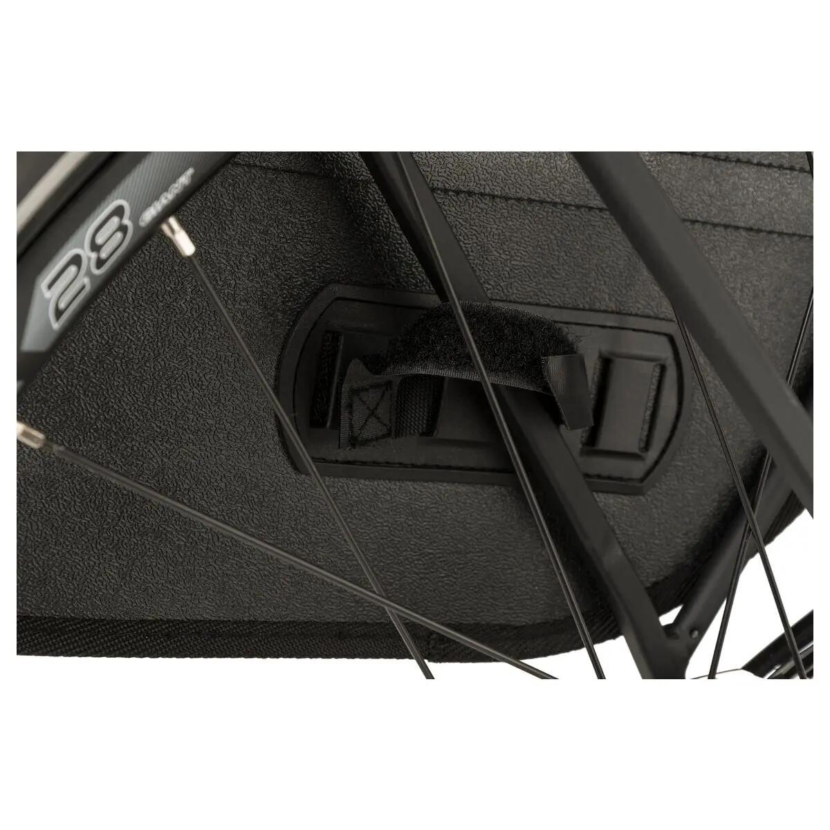 Sacoche double de vélo Hybride hydrofuge noire 7/7