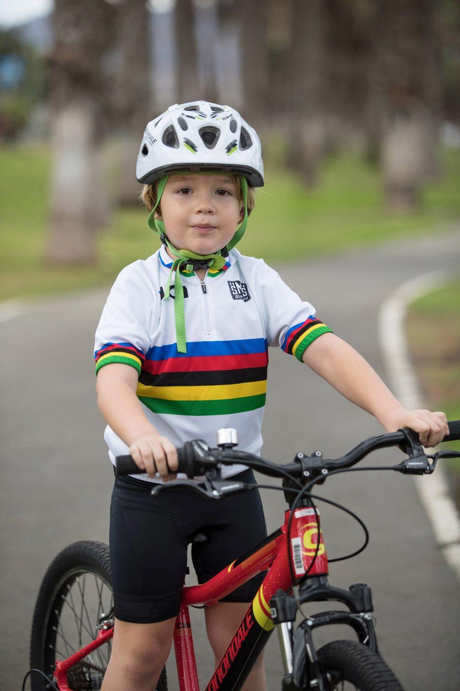 Uci Official - Maglia Campione Del Mondo Bambino - Ciclismo 4/5