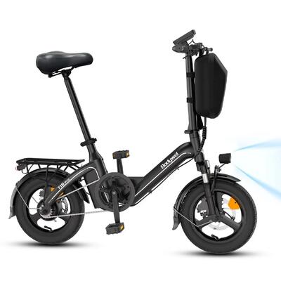 T16pro-hj elektrische stadsfiets voor volwassenen, 36v10ah accu, 14" banden.