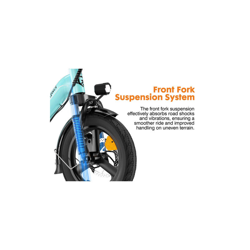 T16PRO bicicletă electrică pentru adulți cu baterie 36V 10Ah și roți de 14 inci.