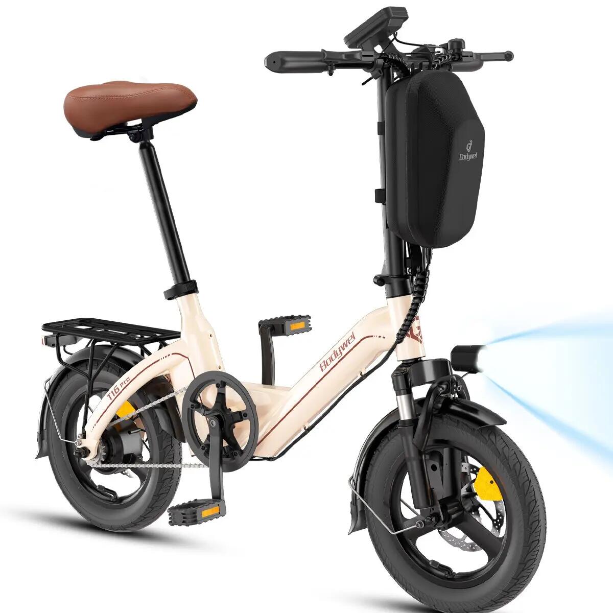 T16PRO-HJ bicicleta eléctrica urbana adulto, batería 36V10Ah, neumáticos 14". 2/11