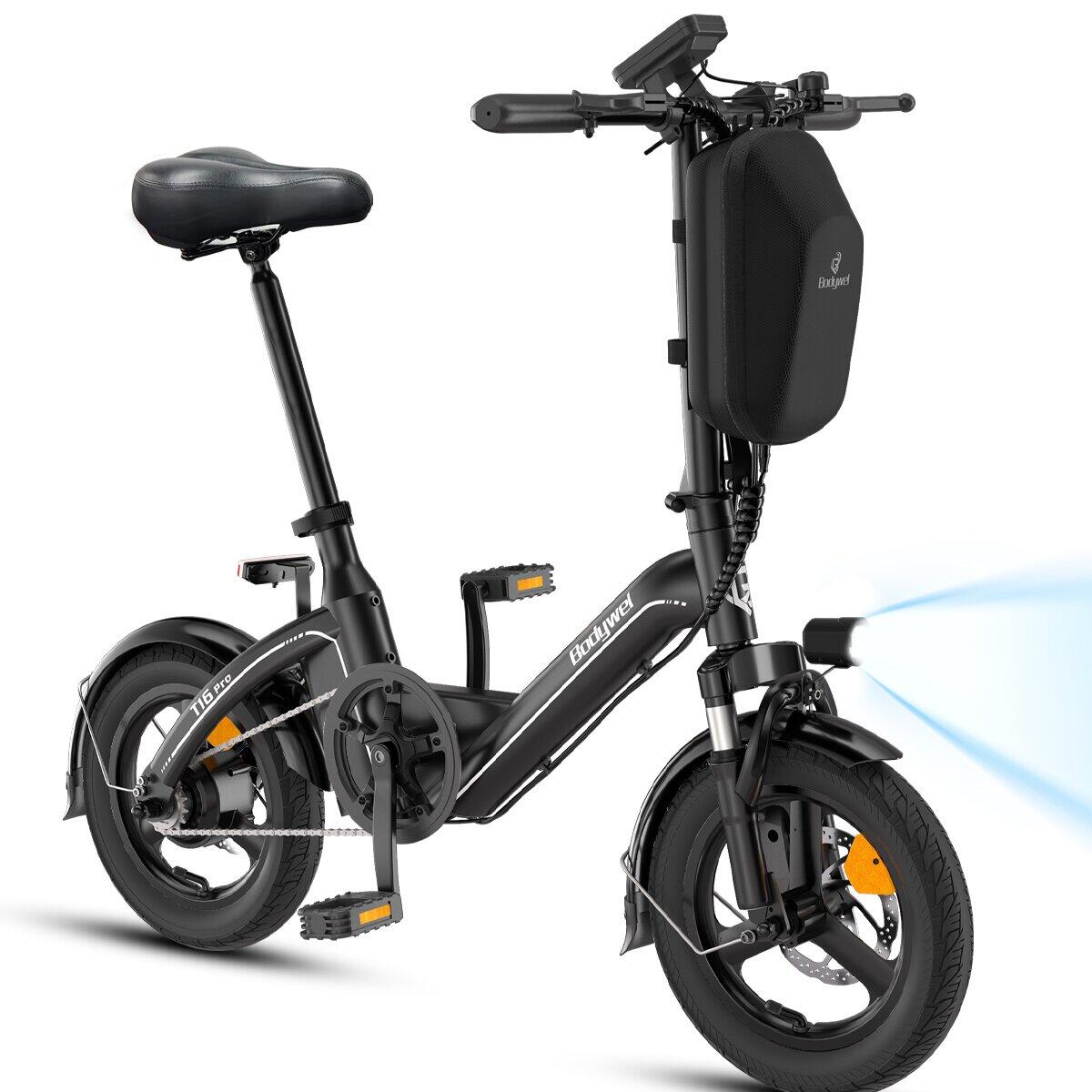 T16PRO vélo électrique adulte (sans porte-bagages), batterie 36V10Ah, pneus 14". 2/9