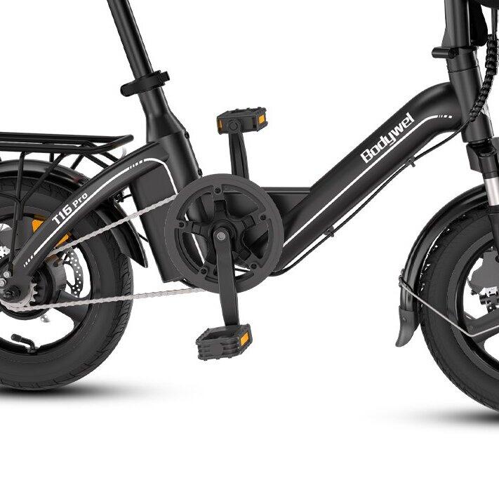T16PRO-HJ vélo électrique urbain adulte, batterie 36V10Ah, pneus 14". 3/12