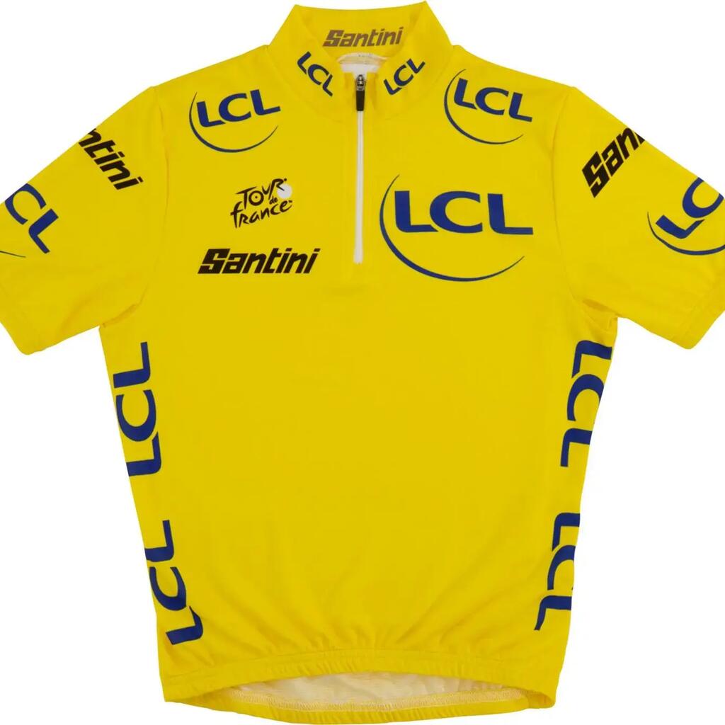 Santini Tour de France Yellow Jersey Short-Sleeve Kids' Jersey