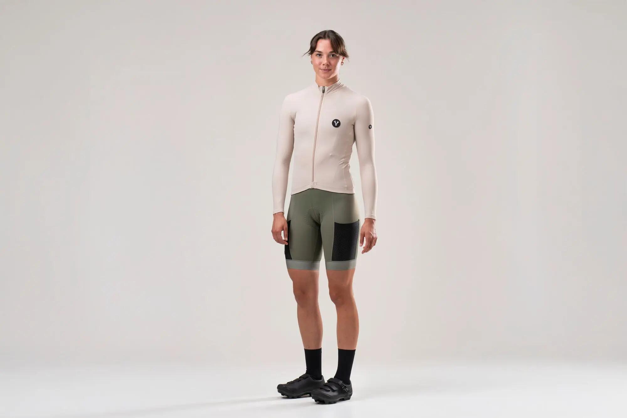 Maillot de manga larga LeBram Off-Road Mid-Season Beige para mujer 2/7