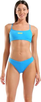 Maillot de Bain Arena Bandeau Solid Bleu/Jaune Femme