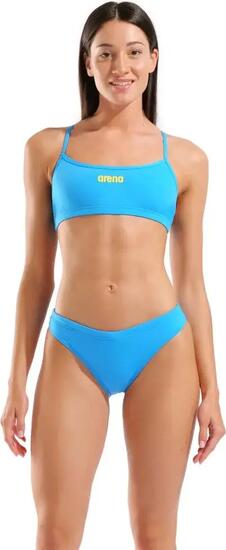 Maillot de Bain Arena Bandeau Solid Bleu/Jaune Femme