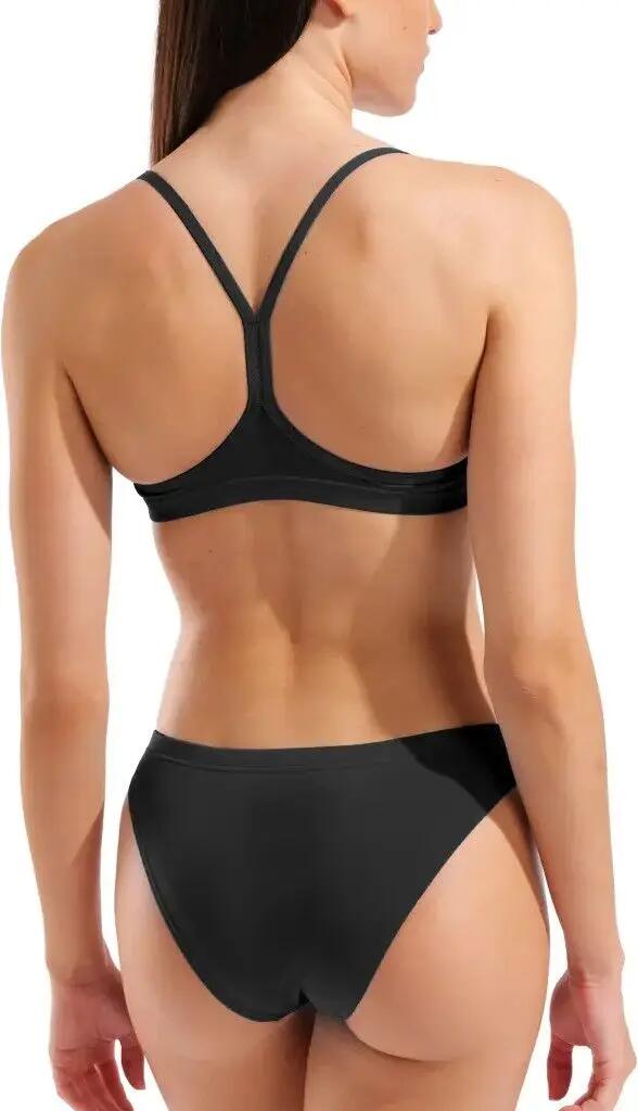 Costume da bagno a fascia Arena, nero/bianco, da donna 4/7