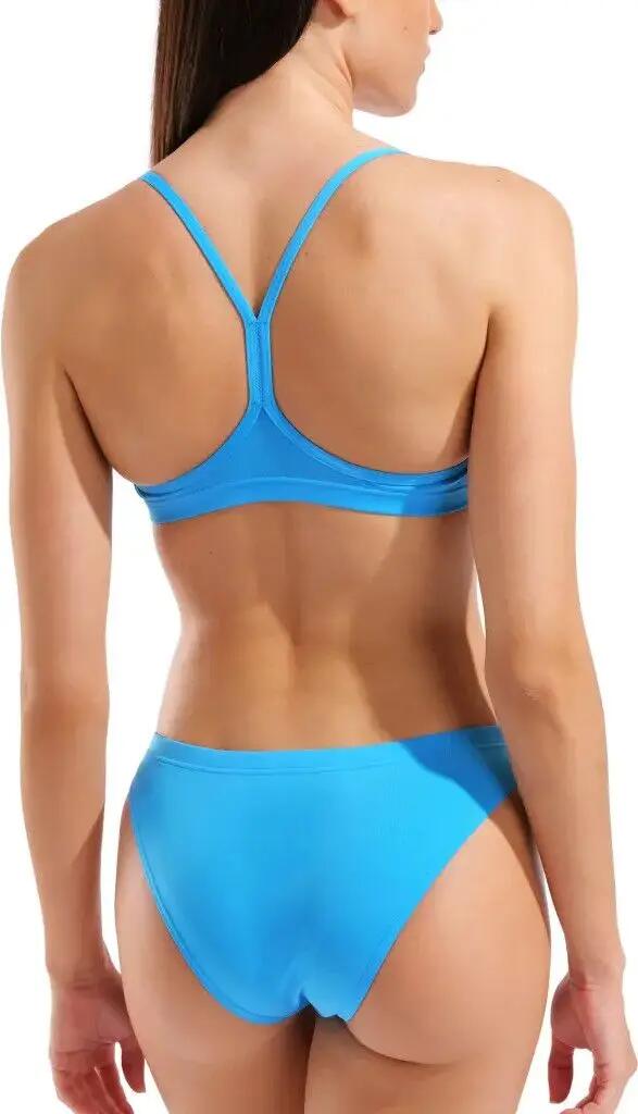 Maillot de Bain Arena Bandeau Solid Bleu/Jaune Femme 4/7