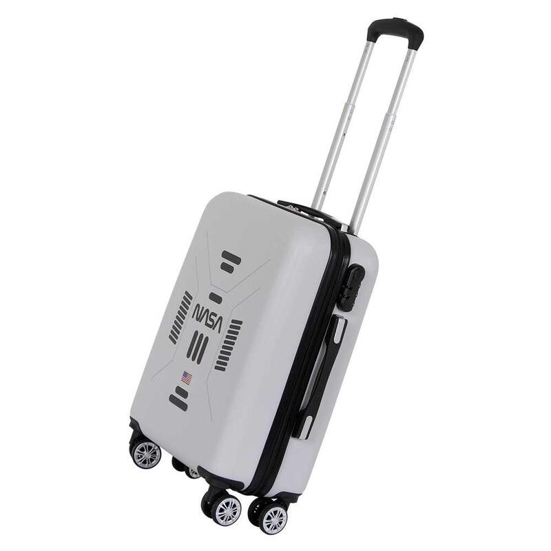 NASA Spaceship ABS 4-Wheel Cabin Suitcase, White