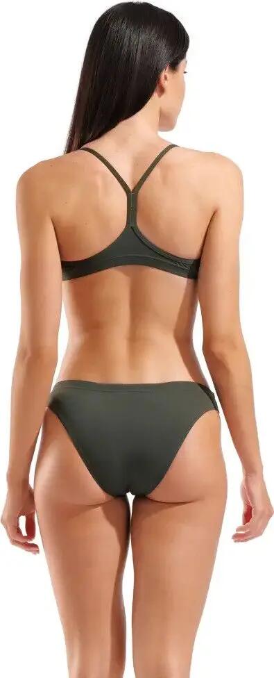 Maillot de Bain Arena Bandeau Solid Vert/Rose Femme 2/7