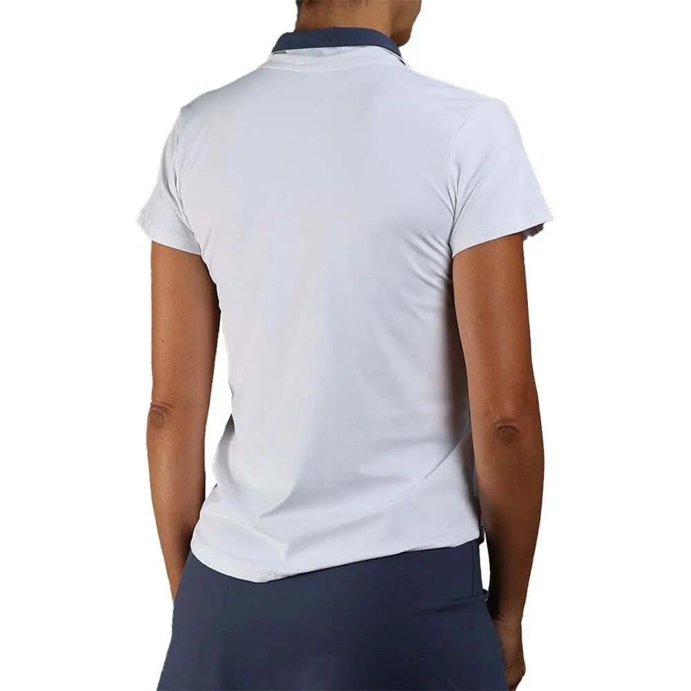 POLO ENDLESS ONYX SLEEVES 40207 WHITE INDIGO MUJER XL 3/3