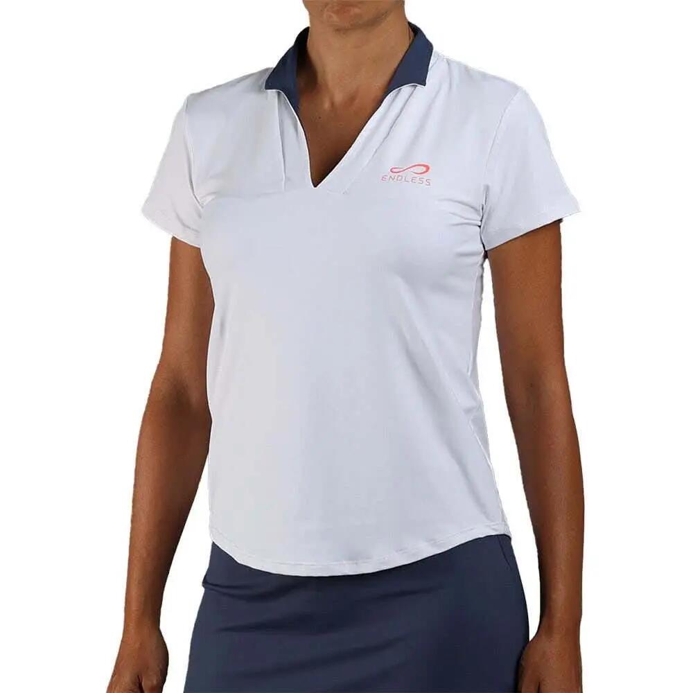 POLO ENDLESS ONYX SLEEVES 40207 WHITE INDIGO MUJER XL 2/3