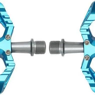 Pair of HT Components AR09SX Flat Pedals in Royal Blue