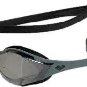 Arena Cobra Edge Swipe Swimming Goggles with Gray-Black Mirrored Lenses