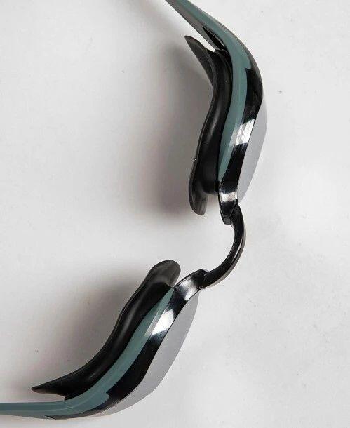 Arena Cobra Edge Swipe Schwimmbrille mit verspiegelten Gläsern in Grau-Schwarz 5/12