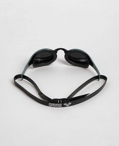 Arena Cobra Edge Swipe Schwimmbrille mit verspiegelten Gläsern in Grau-Schwarz 4/12