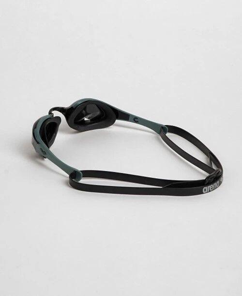 Arena Cobra Edge Swipe Schwimmbrille mit verspiegelten Gläsern in Grau-Schwarz 2/12