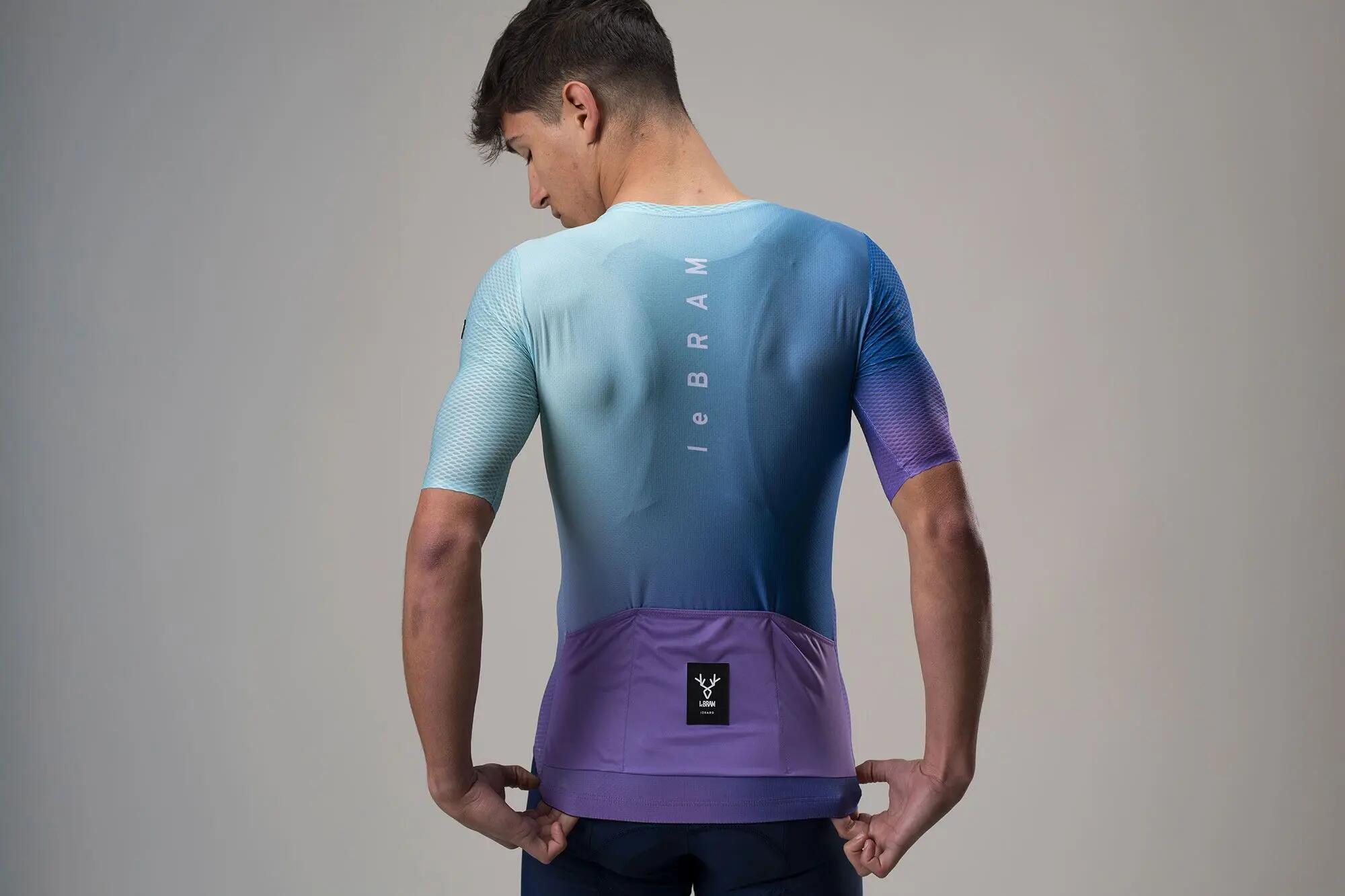 Maillot Manches Courtes LeBram Race Ultralight Bleu Violet 6/7