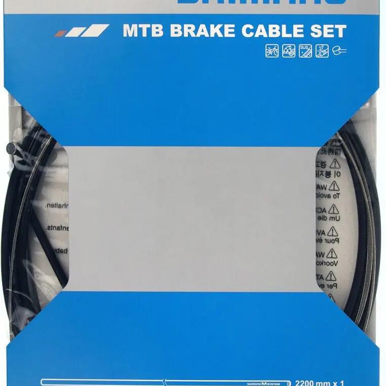 Shimano Stainless Steel MTB Brake Cable Set in Black