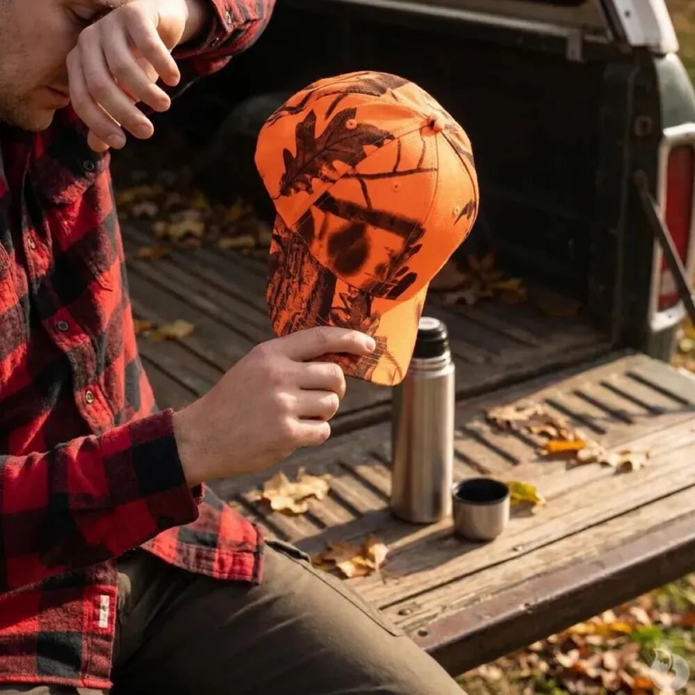 Casquette polyester ghost camo blaze&black taille unique 4/5