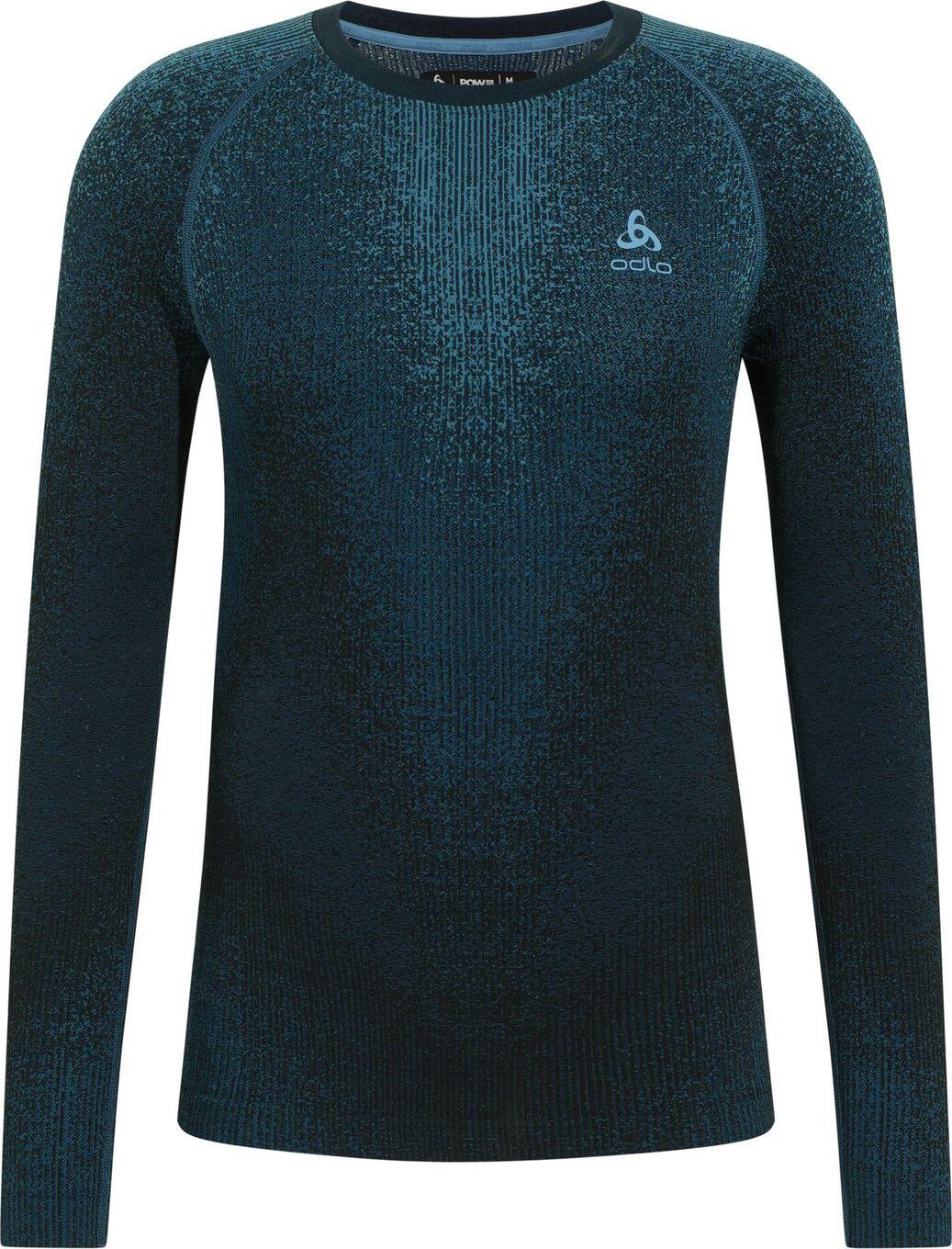 BaseLayer Long Sleeve Odlo Schwarzecomb Blau 5/6