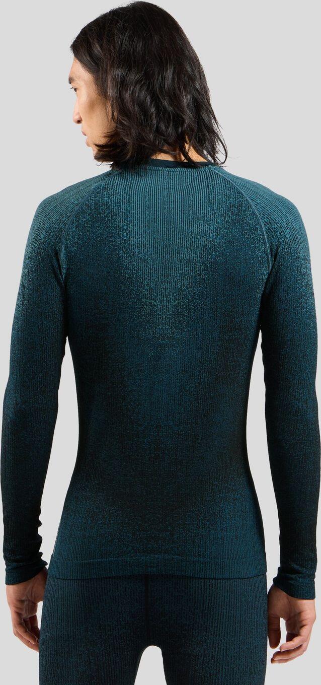 BaseLayer Long Sleeve Odlo Schwarzecomb Blau 2/6