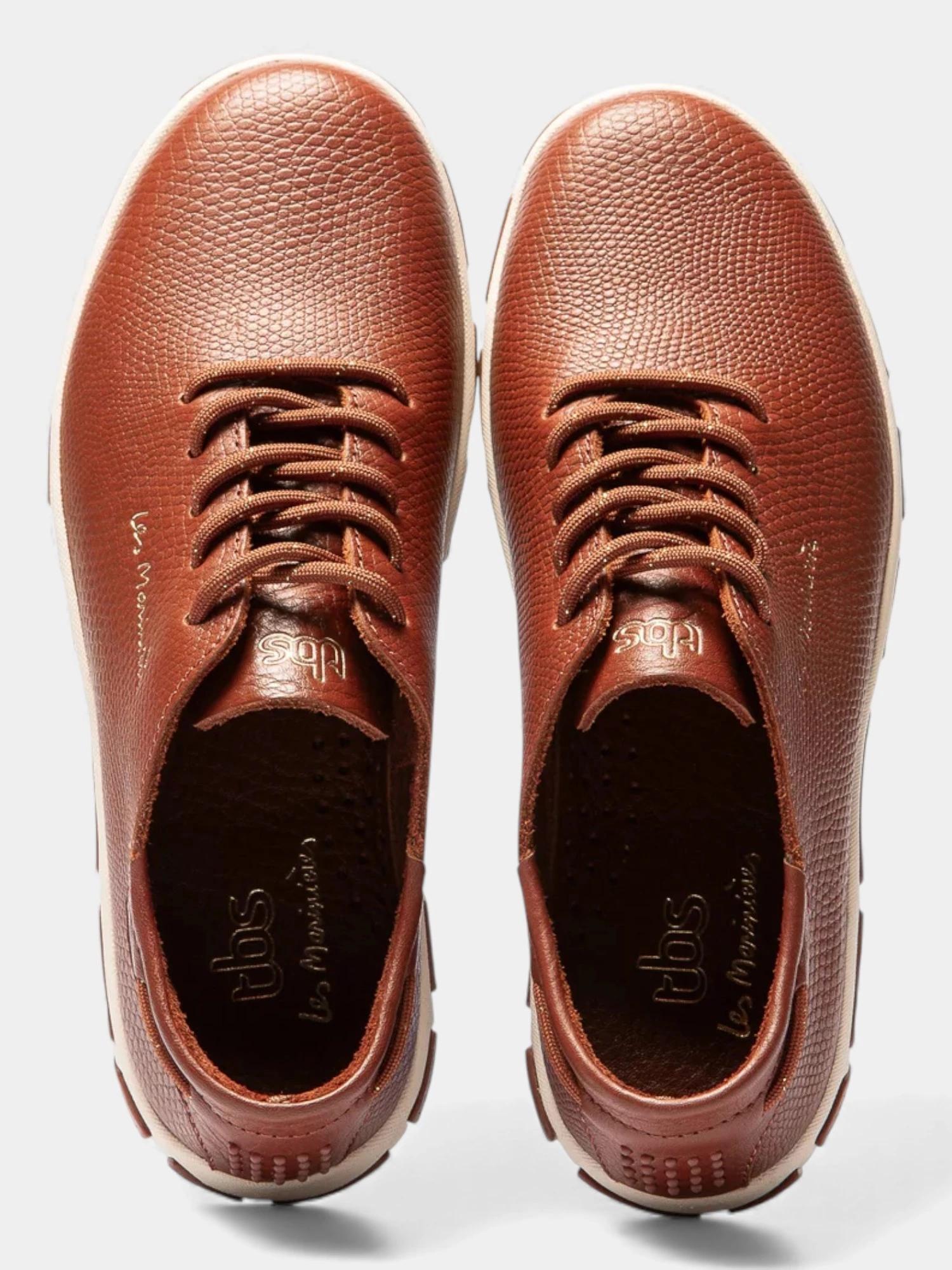 Baskets - Sneakers - Femme - Confort, cuir - JAZARU - Marron 3/5