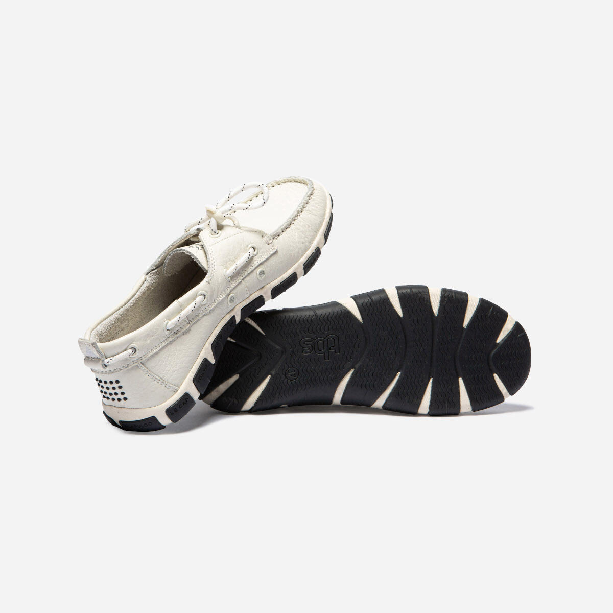 Janaele bootschoen dames wit-blauw 4/5