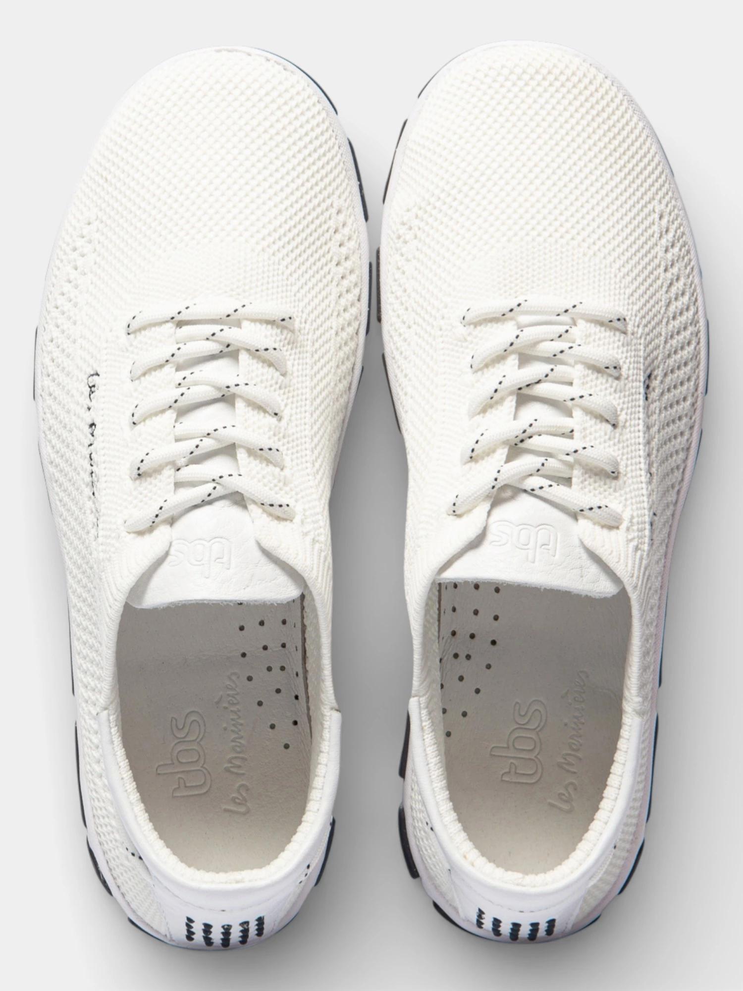 Chaussures - Tennis - Femme - Tennis toile, talon 25 mm - JAZARIA - Blanc/écru 3/5
