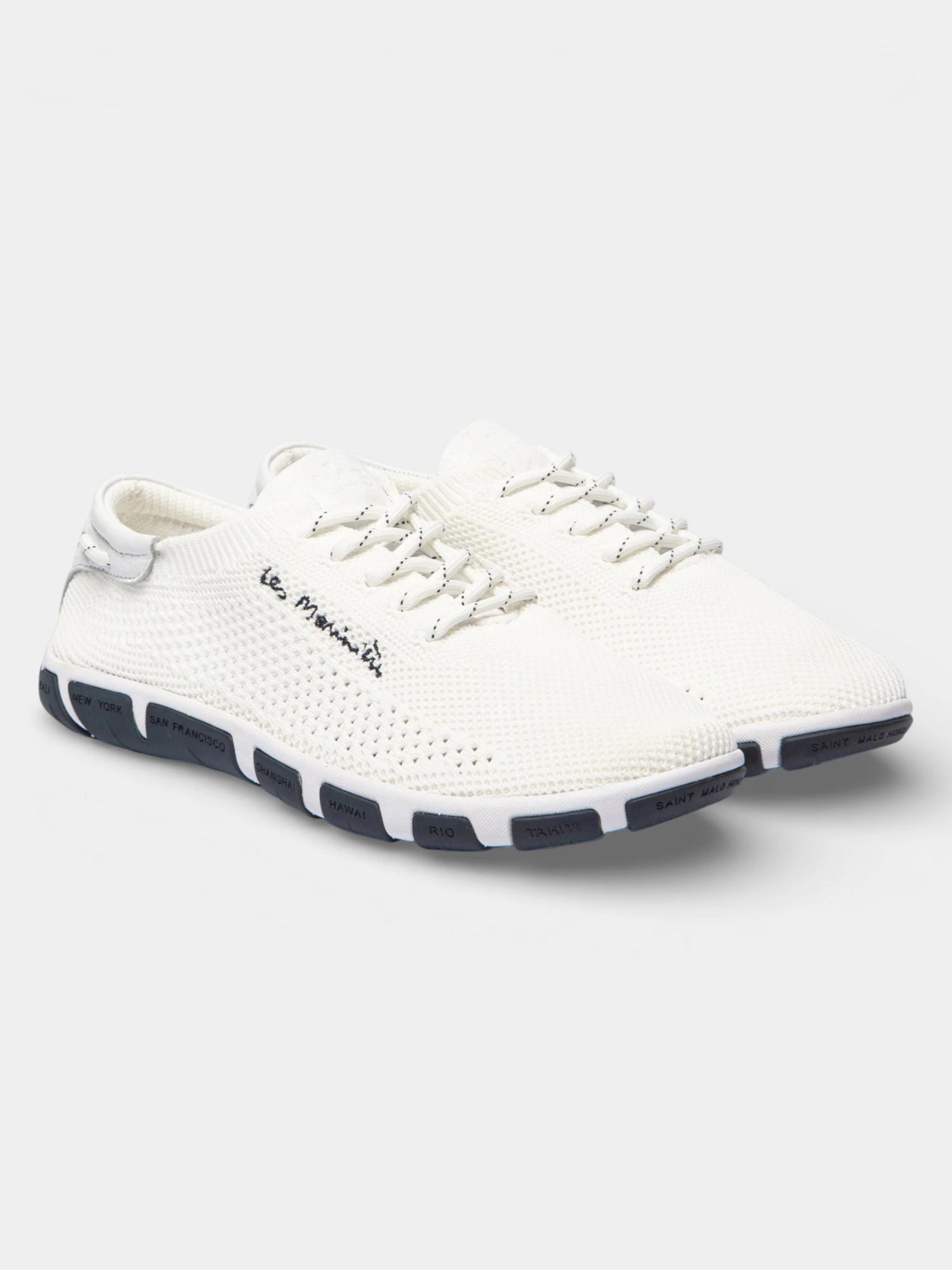 Chaussures - Tennis - Femme - Tennis toile, talon 25 mm - JAZARIA - Blanc/écru 2/5