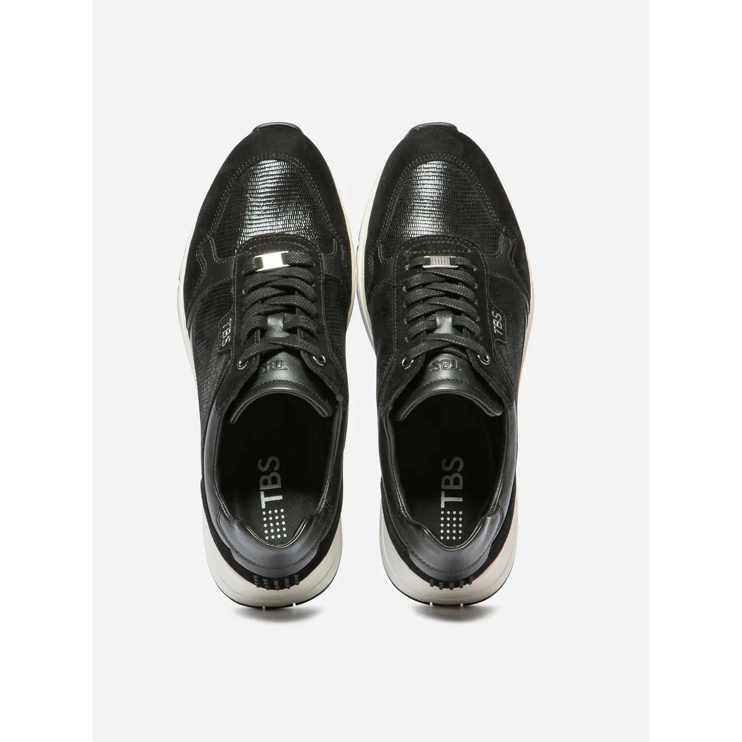 Baskets - Lifestyle - Femme - Confort, cuir, talon 40 mm - Blondie - Noir 3/4