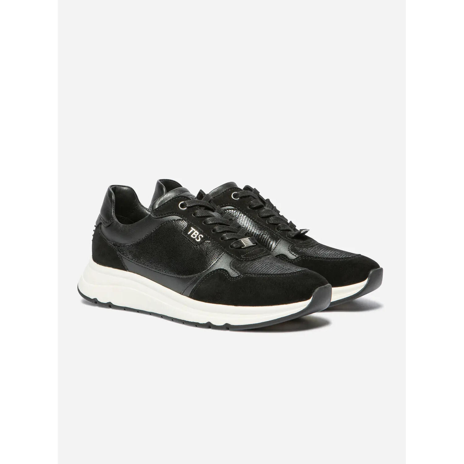 Baskets - Lifestyle - Femme - Confort, cuir, talon 40 mm - Blondie - Noir 2/4