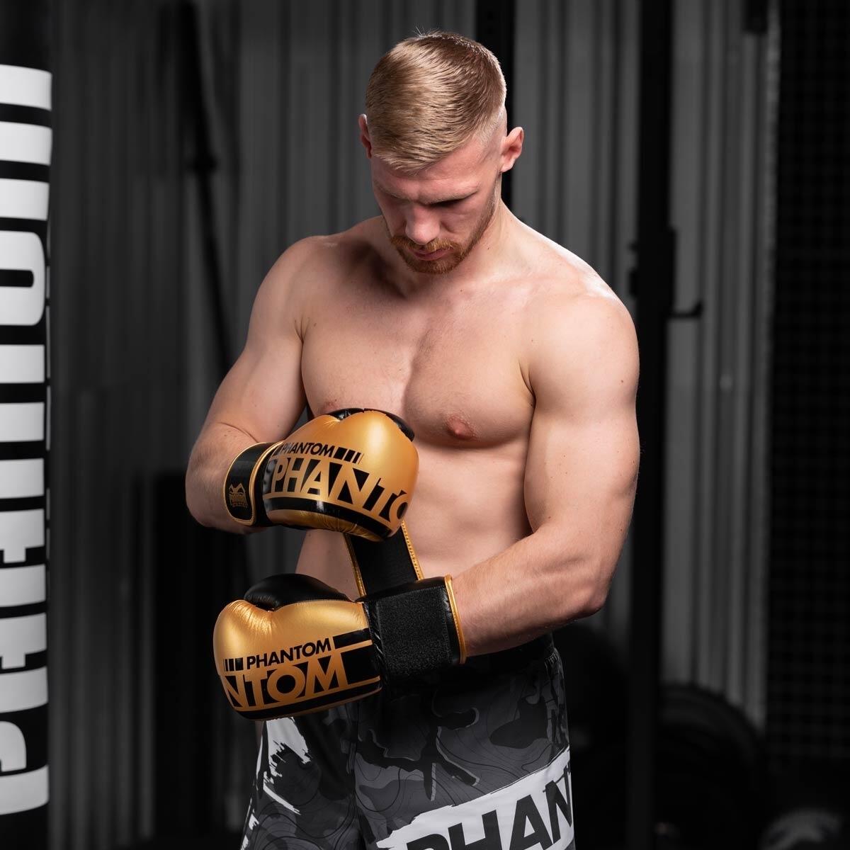 Boxhandschuhe Phantom APEX Speed – Gold – 14 oz 12/12