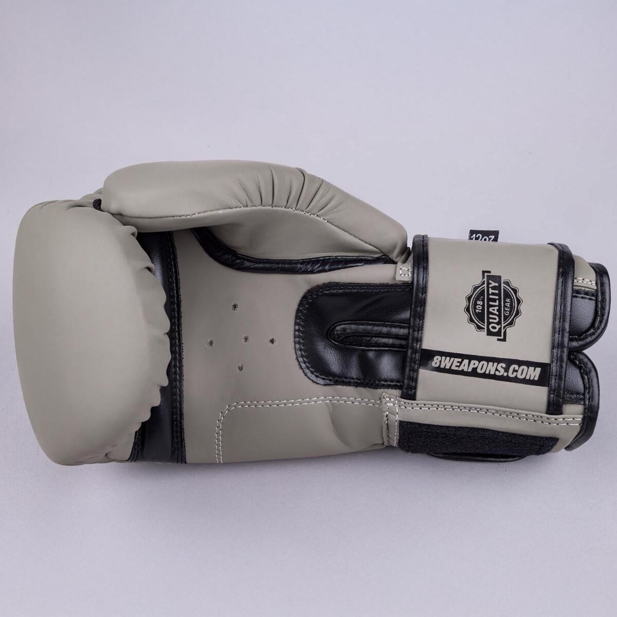 Boxhandschuhe 8 WEAPONS Unlimited 2.0 – Sand/Schwarz – 14 oz 12/12