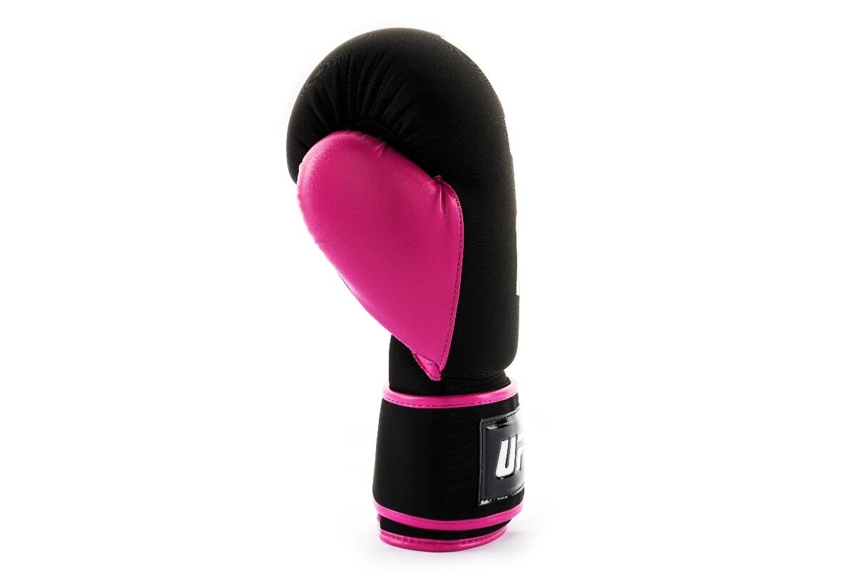 Guanti da Boxe UFC PRO Lavabili – Nero/Rosa – L 12/15