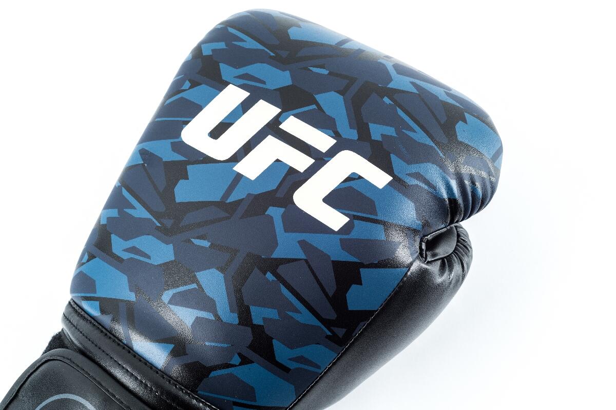 UFC Octagon Camo Boxhandschuhe – Blau Camo – 10OZ 12/15
