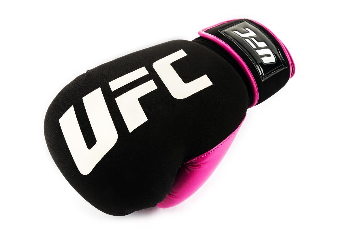 Guanti da Boxe UFC PRO Lavabili – Nero/Rosa – L 11/15