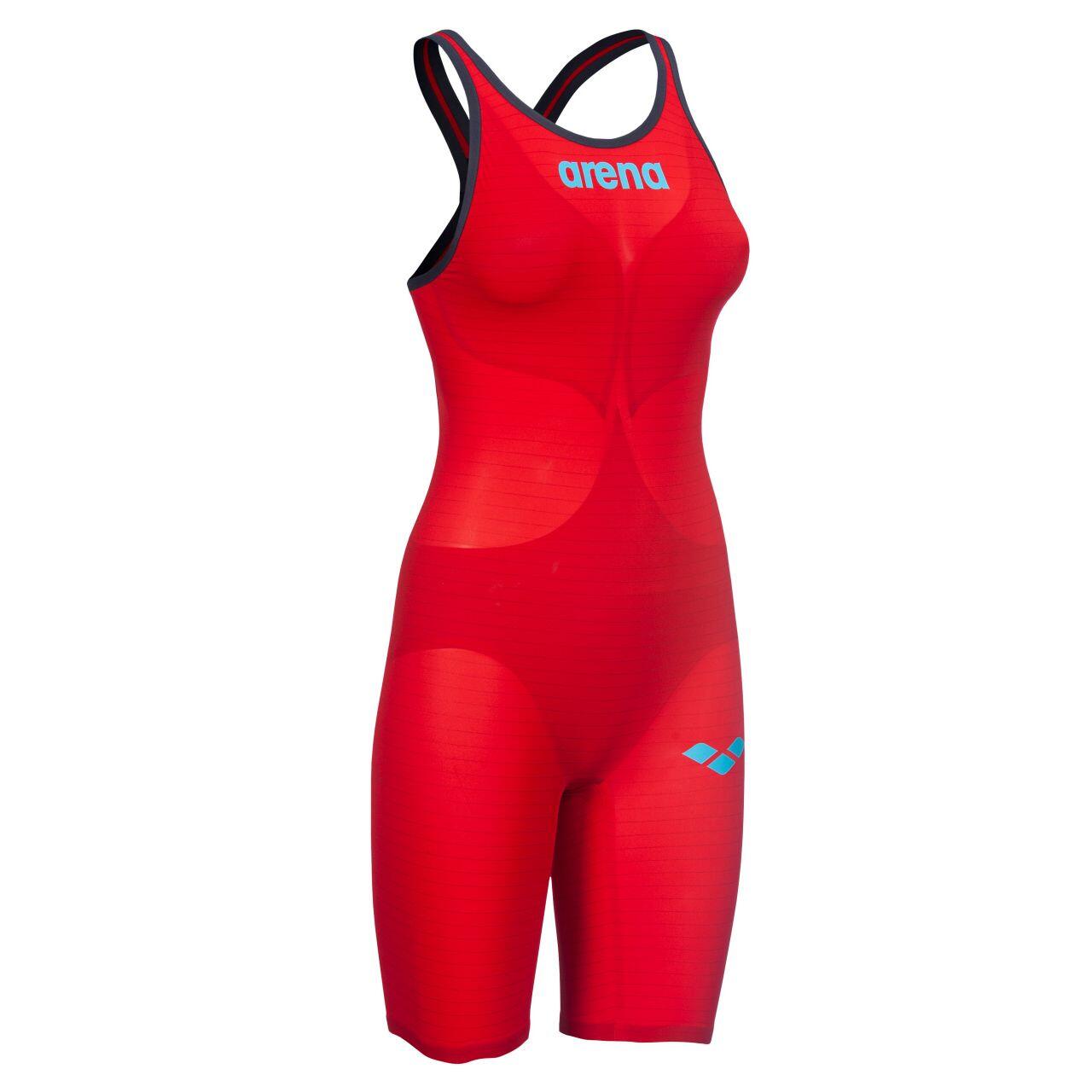 Arena Powerskin Carbon Air² Open Back Kneeskin - Red / Blue 3/5