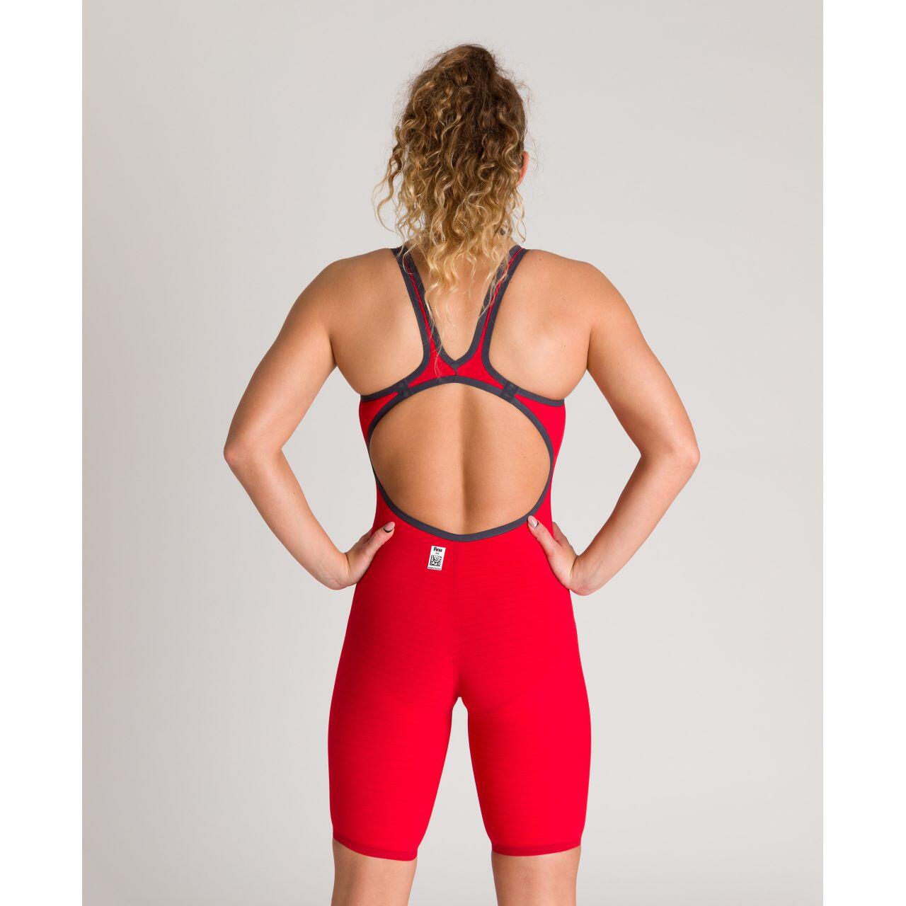 Arena Powerskin Carbon Air² Open Back Kneeskin - Red / Blue 4/5