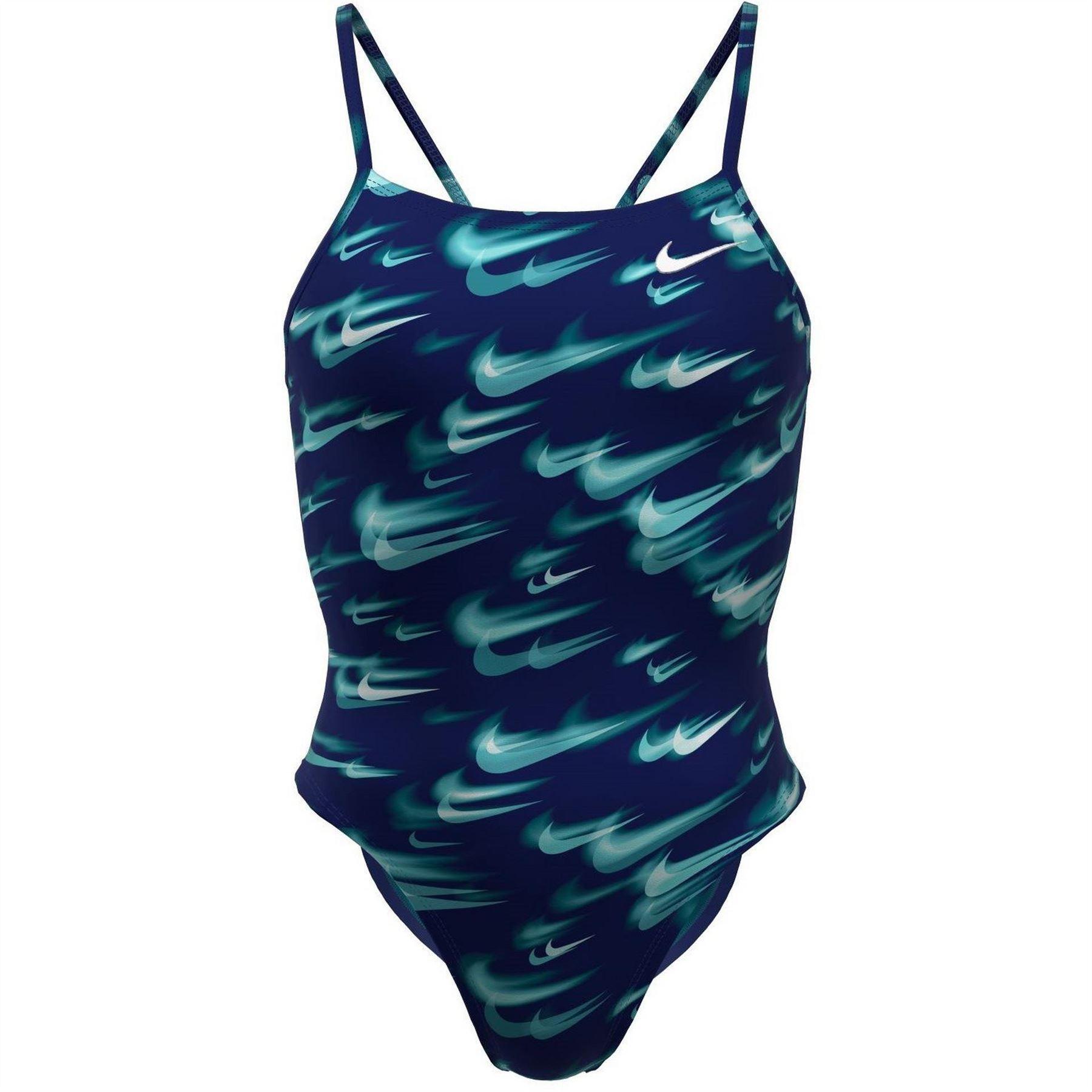 Nike Womens/Ladies Repeat Logo One Piece Swimsuit