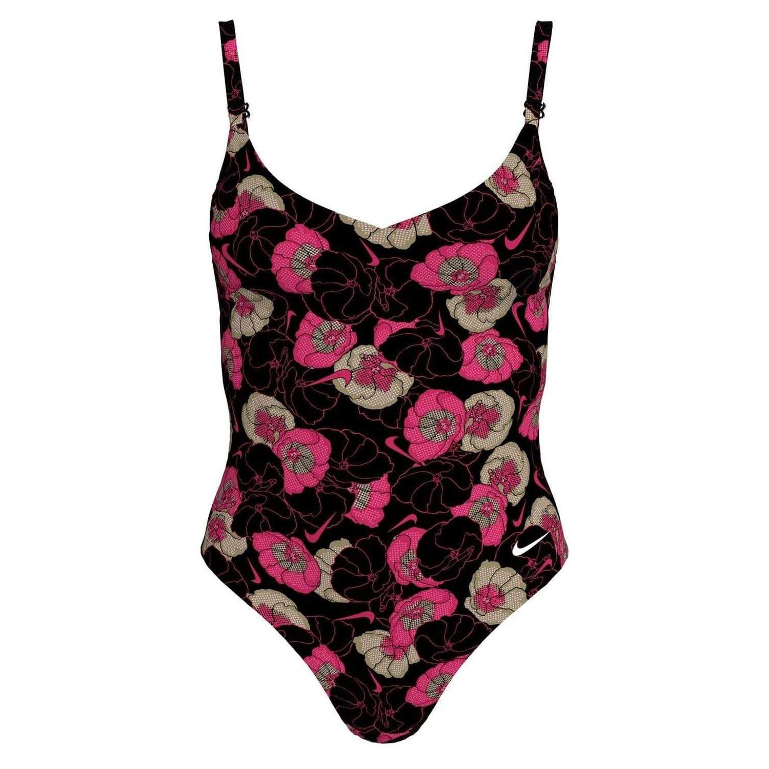 Nike Womens/Ladies Floral Pattern One Piece Swimsuit