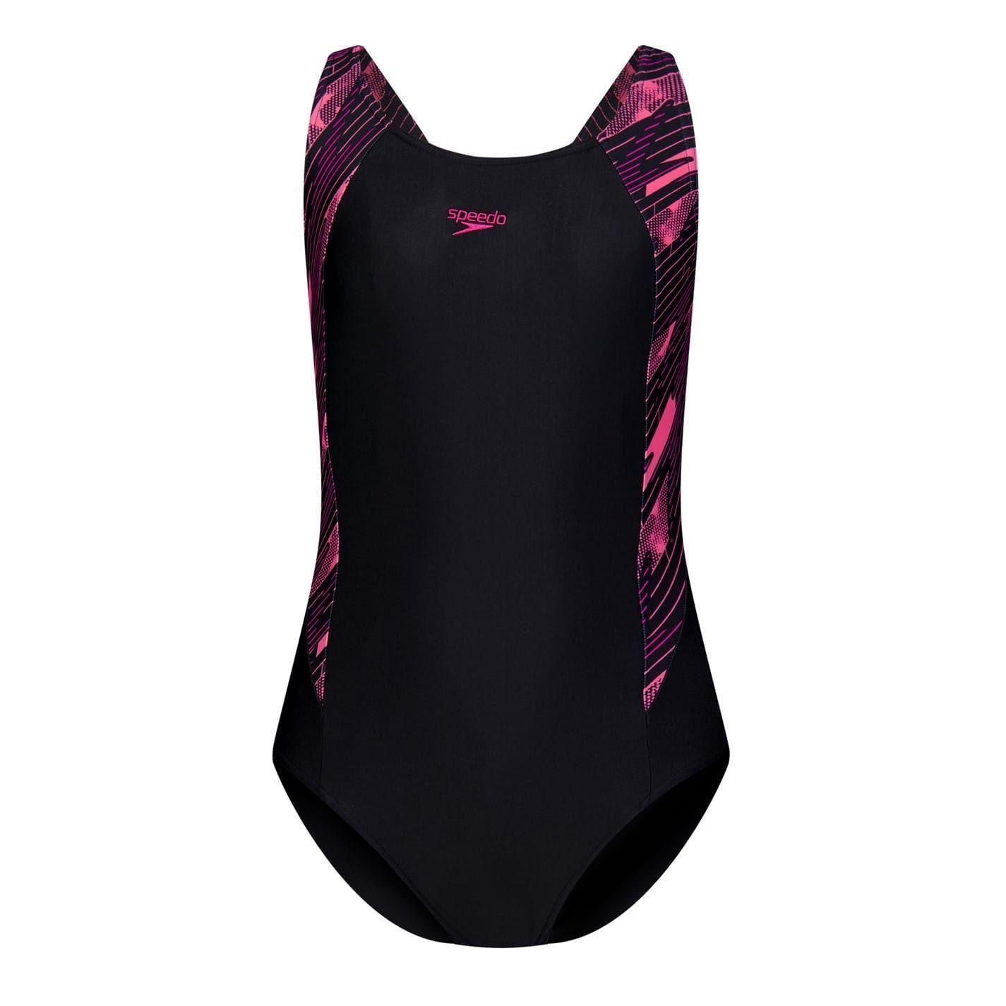 Speedo Girls Hyperboom Splice Shattered One Piece Swimsuit