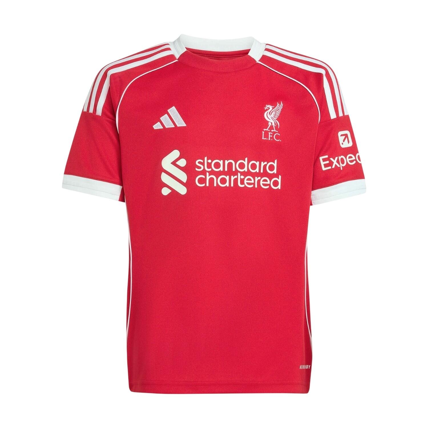 Adidas Childrens/Kids 2025/2026 Liverpool FC Home Shirt