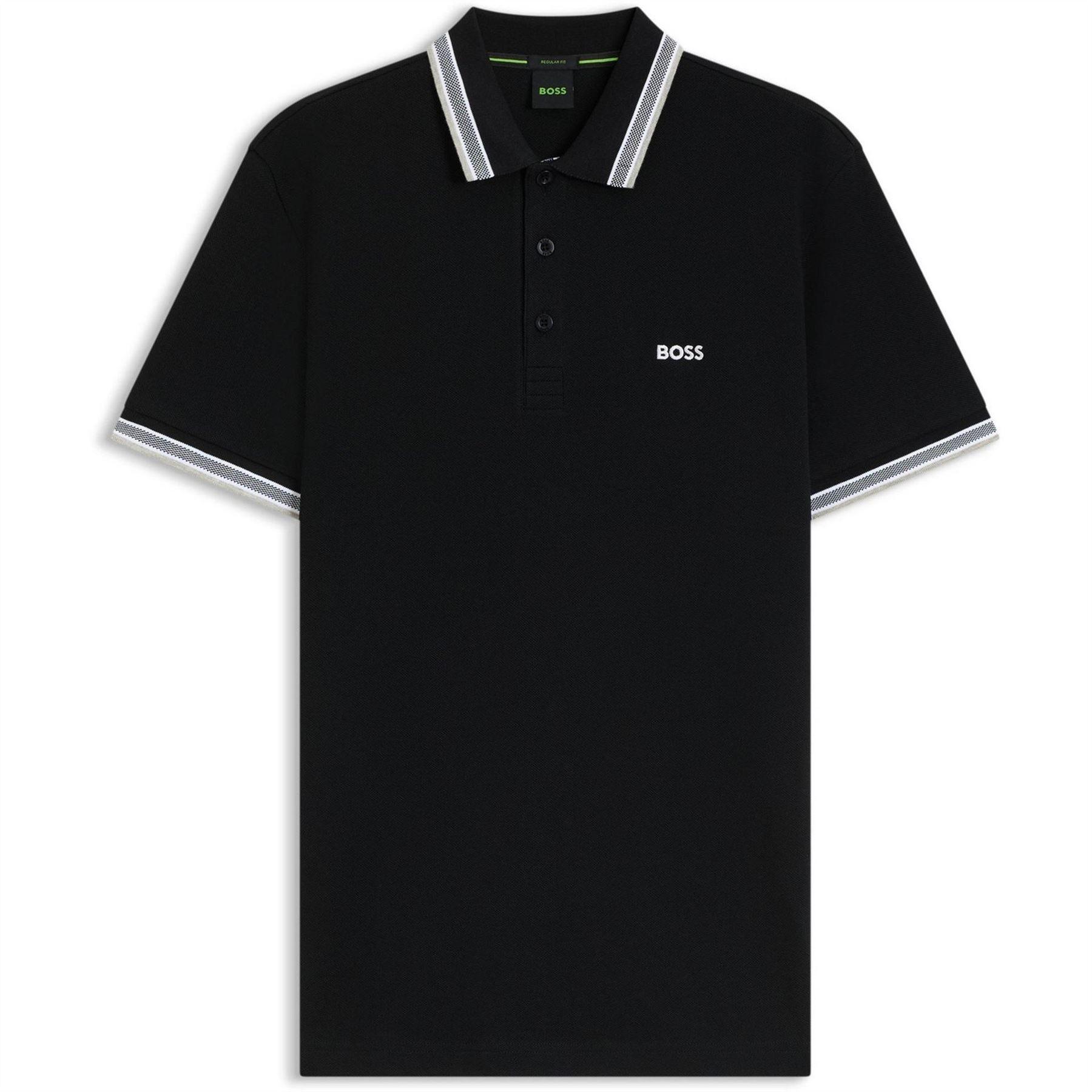 Boss Mens Paddy Contrast Tipped Polo Shirt