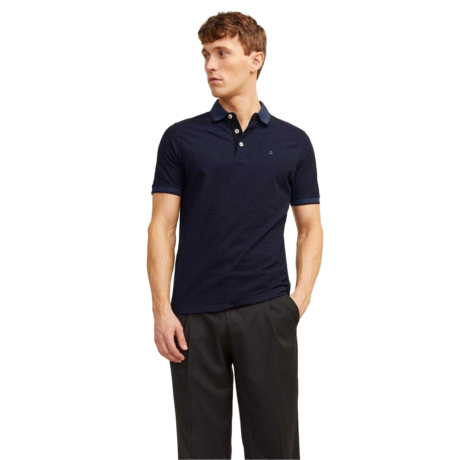 Jack And Jones Mens Slim Short-Sleeved Polo Shirt